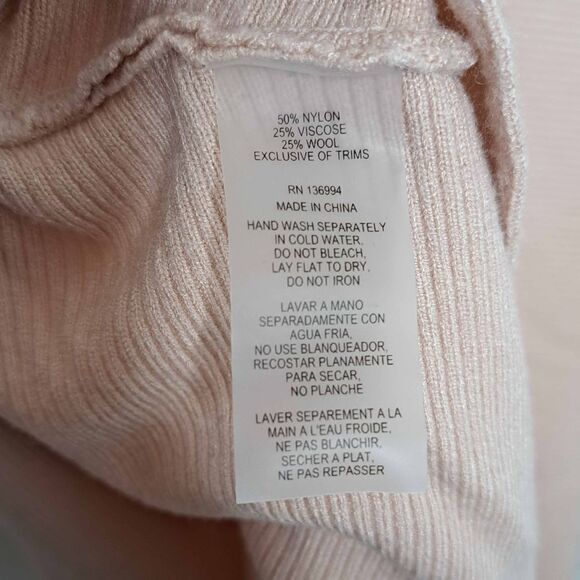 Vila Milano Blush Sweater with Rhinestones size XL - Picture 6 of 6